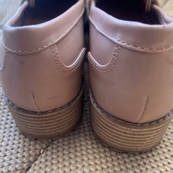 Women’s Time And Tru Memory Foam Platform Penny Loafers Tan Nude‎ Size 11 - Picture 7 of 10